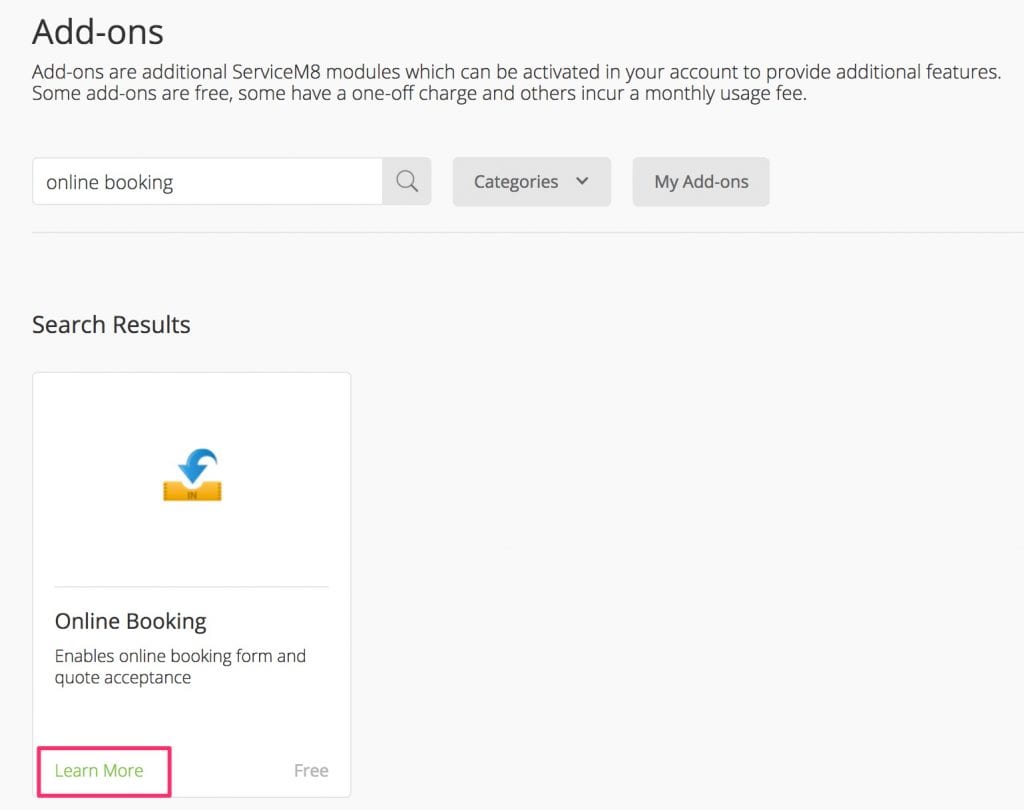 Online Booking Step 2