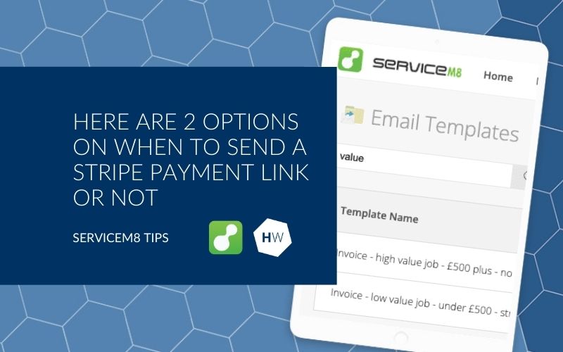 Here are 2 options for choosing whether to send a stripe payment link or not