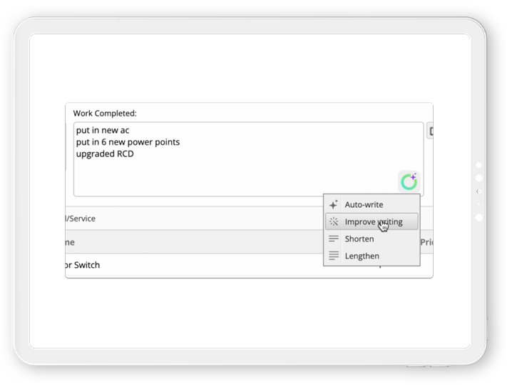 Using AI within ServiceM8 to make quoting and invoicing easier