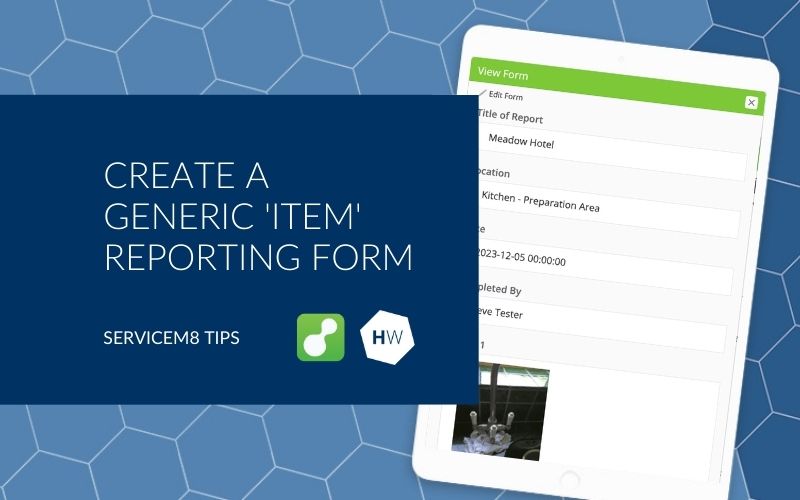 Create a generic 'item' reporting form