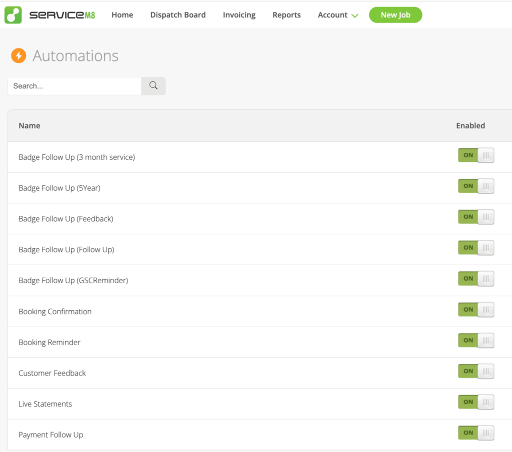 ServiceM8 Automations