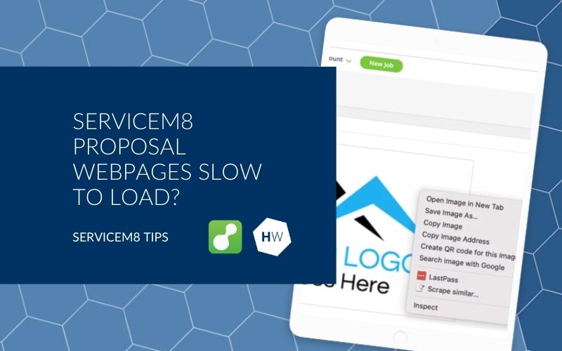 ServiceM8 Proposal webpages slow to load
