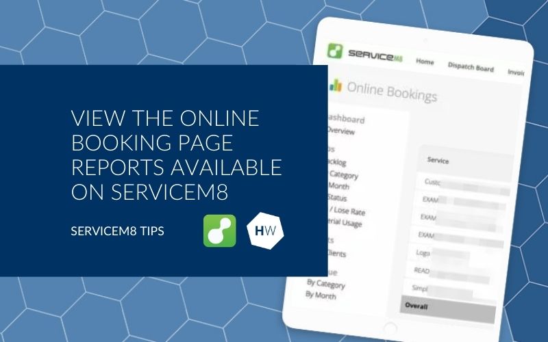 Have you seen the online booking page reports available on ServiceM8