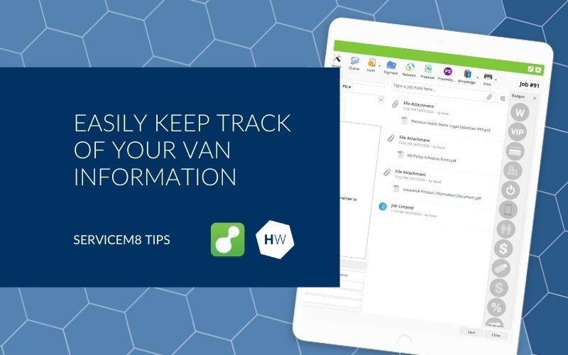 Easily keep track of your van information