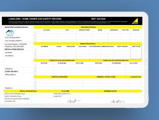 Gas Form Bundle - ServiceM8 Form - Digital Product