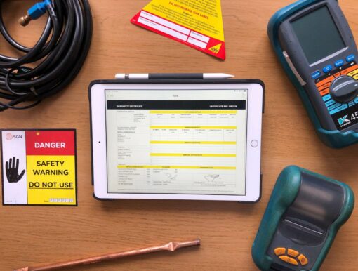 Gas Safety Certificate summary on ServiceM8 app