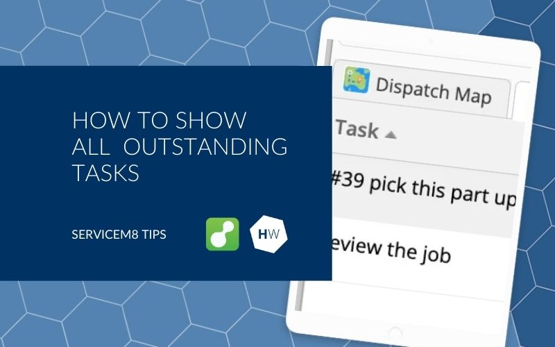 servicem8 show outstanding tasks