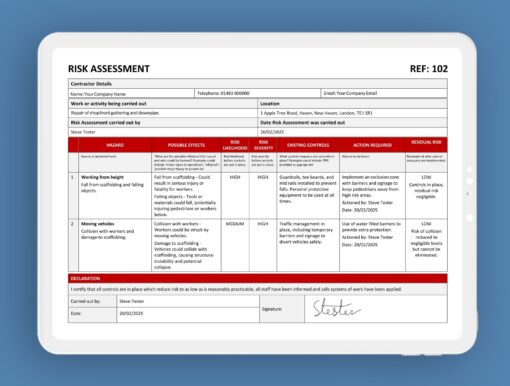 General Risk Assessment